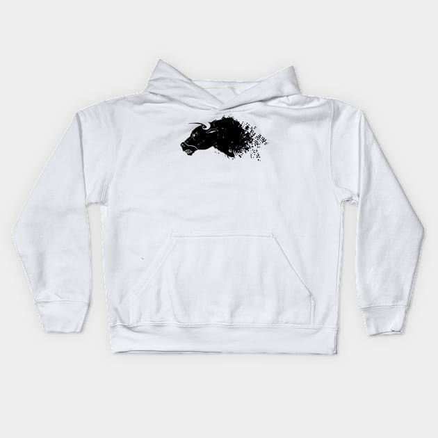 Bull Kids Hoodie by peace and love